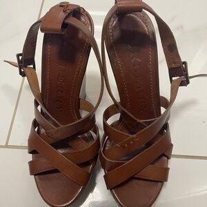 Burberry wedge sandals
